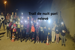 ecole sainte marie fuveau le trail nocture des enfants de CM1 6