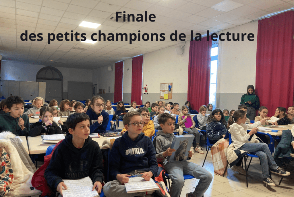 finale petits champions de la lecture image article ecole sainte marie Fuveau