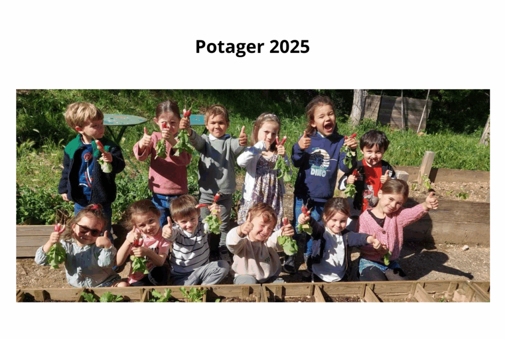 PHOTO D'ARTICLES SITE INTERNET ecole sainte marie Fuveau potager 2025