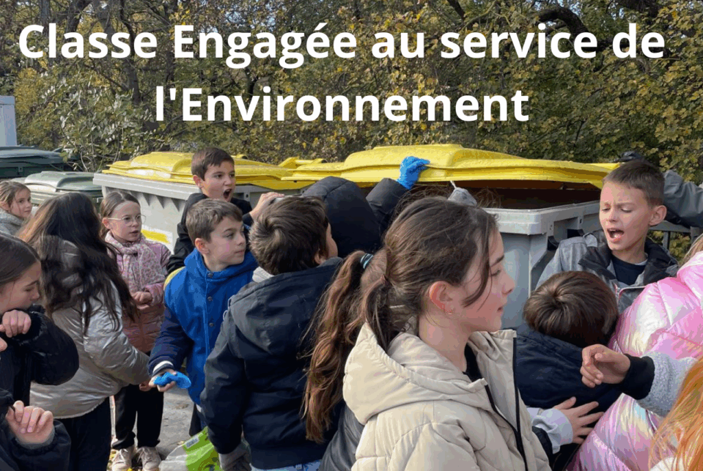 classe engagée au service de l'environnement école Sainte Marie Fuveau