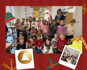 cp photo classe père Noël ecolee Sainte Marie fuveau 2025